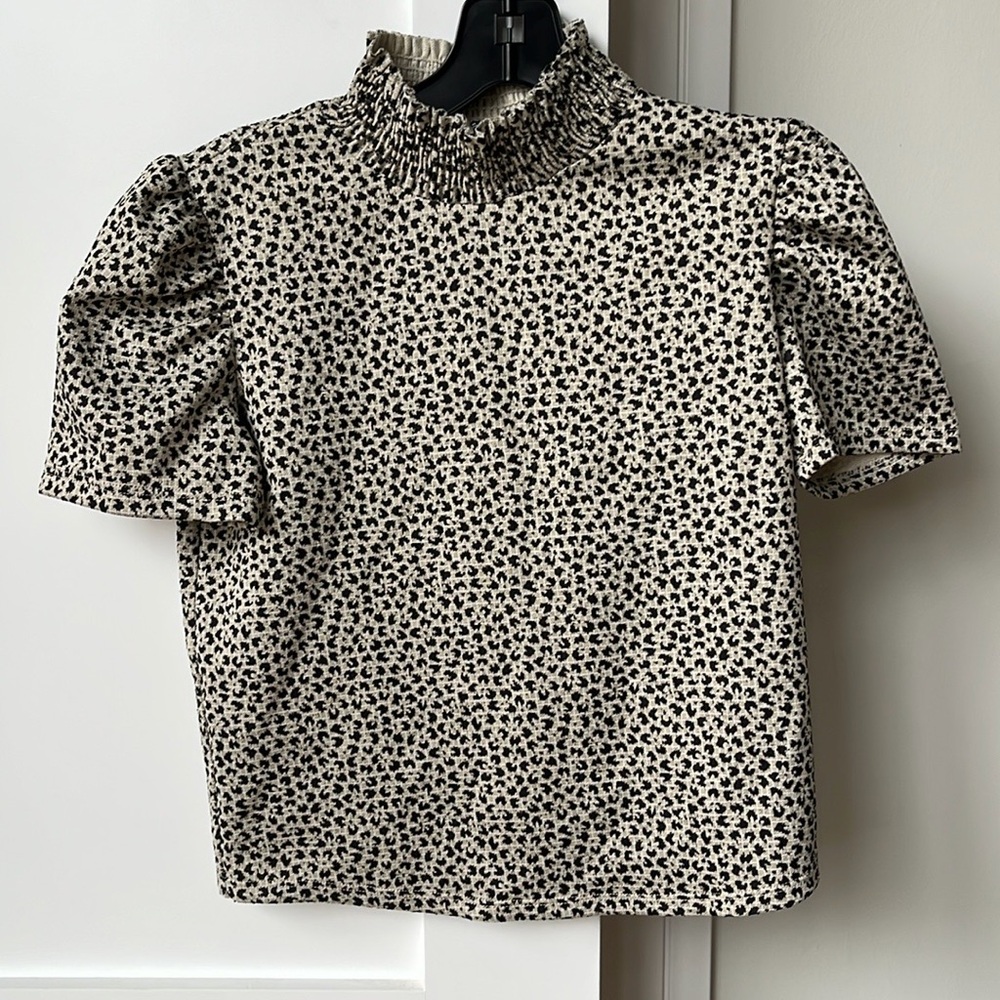 Zara animal print top